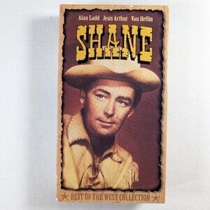 3/$15 Vintage VHS tape SHANE with Alan Ladd classic western movie 6 x ac awards